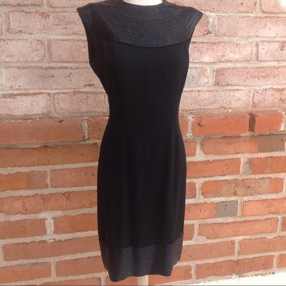 I.Magnin &Co. Dresses & Skirts - Vintage "I. Magnin" black dress with bead trim